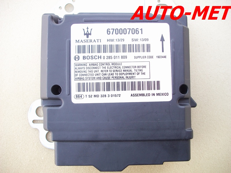 crash data reset czyszczenie sterowników airbag srs